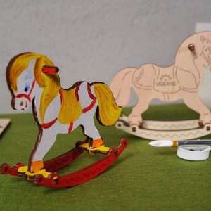 UGears Rocking Horse Coloring Model